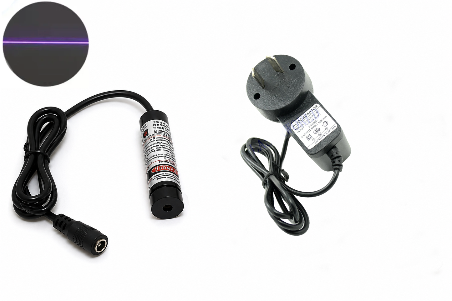 13x42mm Focusable 20mW 405nm Violet Laser Module (3-5.5V DC)