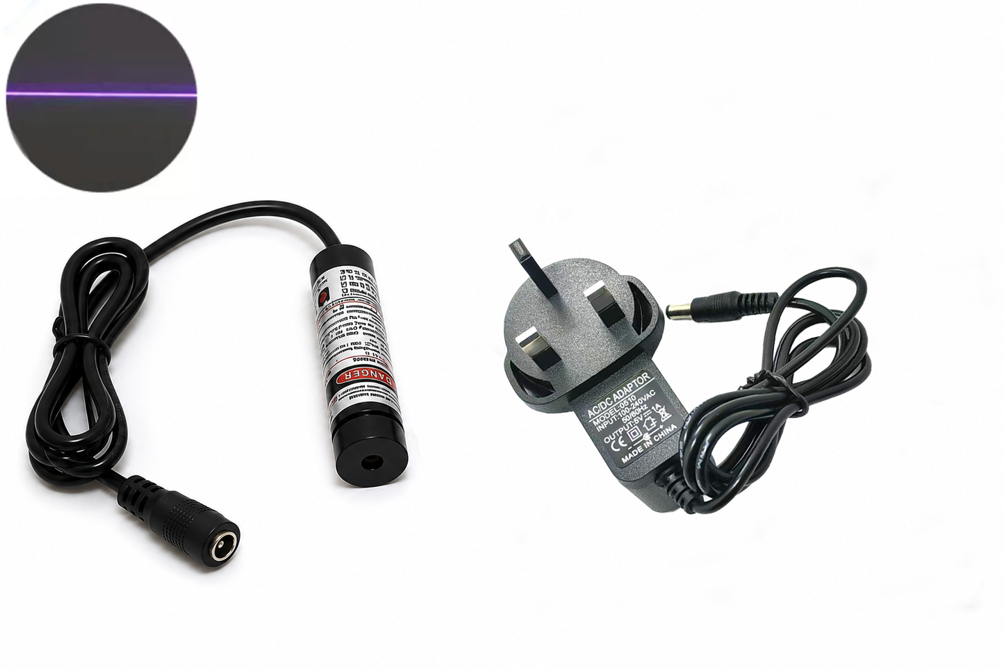 13x42mm Focusable 20mW 405nm Violet Laser Module (3-5.5V DC)