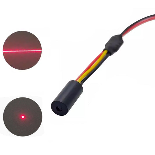 Φ5X10mm 635nm 1mW 5mW Red Light Fixed Focus Dot Line Glass Lens Laser Module