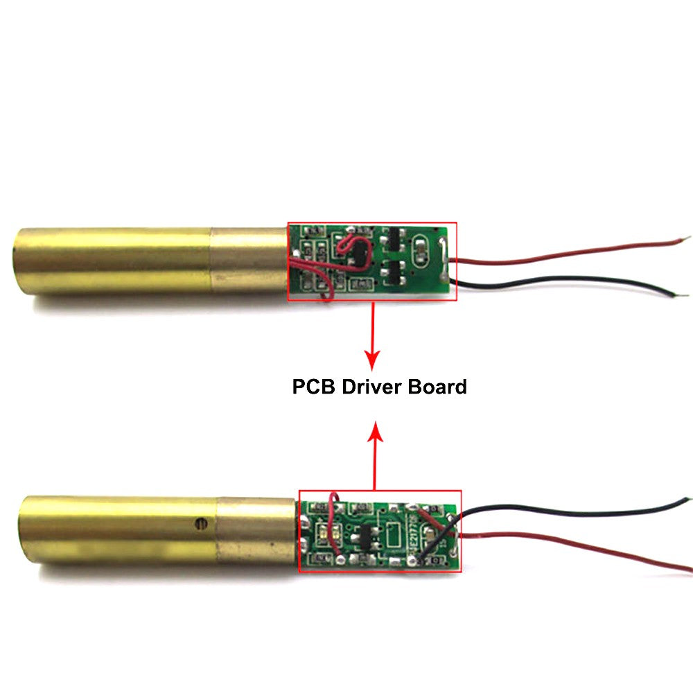 532nm 5mW 8mm APC Green Dot Laser Module, Green Laser Positioning Light for DIY Projects
