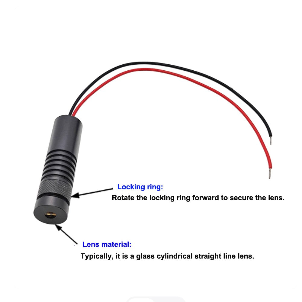 12V-24V Φ16X60mm 520nm 30mW-135mW Green Adjustable Dot Line Cross Laser Module