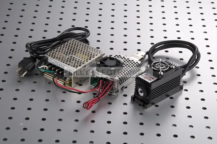 100mW 532nm Green Laser Dot Module + TTL/Analog 0-30KHZ + TEC Cooling + 85-265V