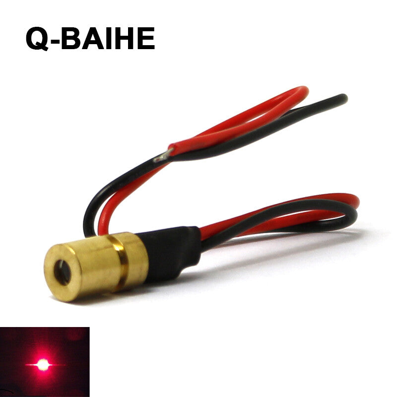 4mm 635nm 5mw Mini Red Spot Dot Positioning Laser Module Emitting Diod ...