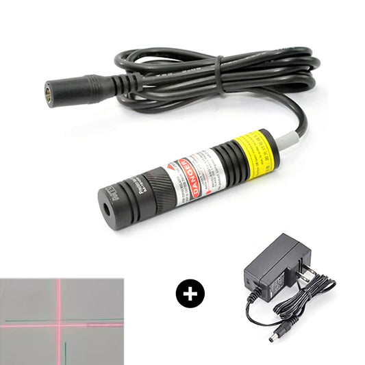 648nm 250mw High Light Red Laser Cross Module for Wood Cutting Mechanical+Adpt