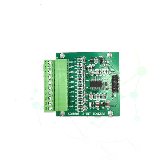 AD16-bit 500kSPS Single/Bipolar Input 8-Channel SAR/ADC Data Acquisition Module