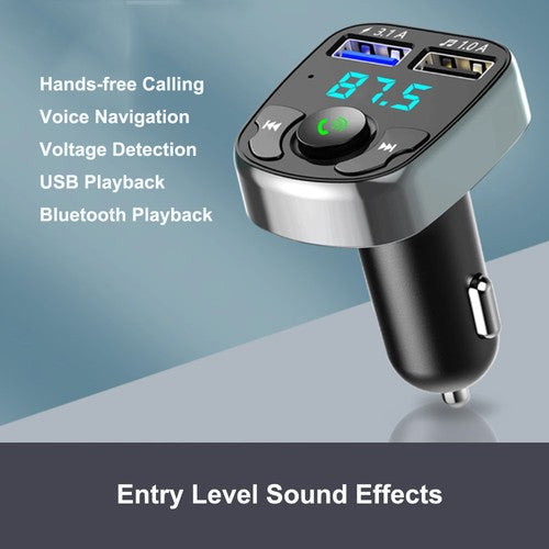 Car Bluetooth Receiver 5.0 Non destructive Multi functional Player with Atmosphere Light Car Supplies Charging Fast Charging