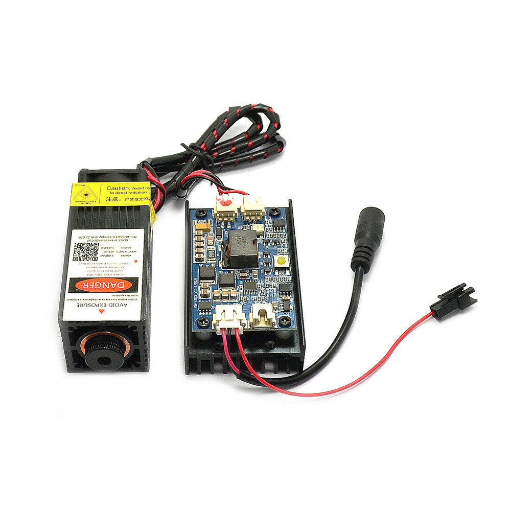 445nm 3W 5.5W Laser Module High Power PMW for Engraving Machine with Heatsink