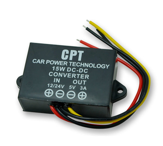 12V/24V to 5V Car Power Converter DC-DC Step-down Module LED Display Dedicated