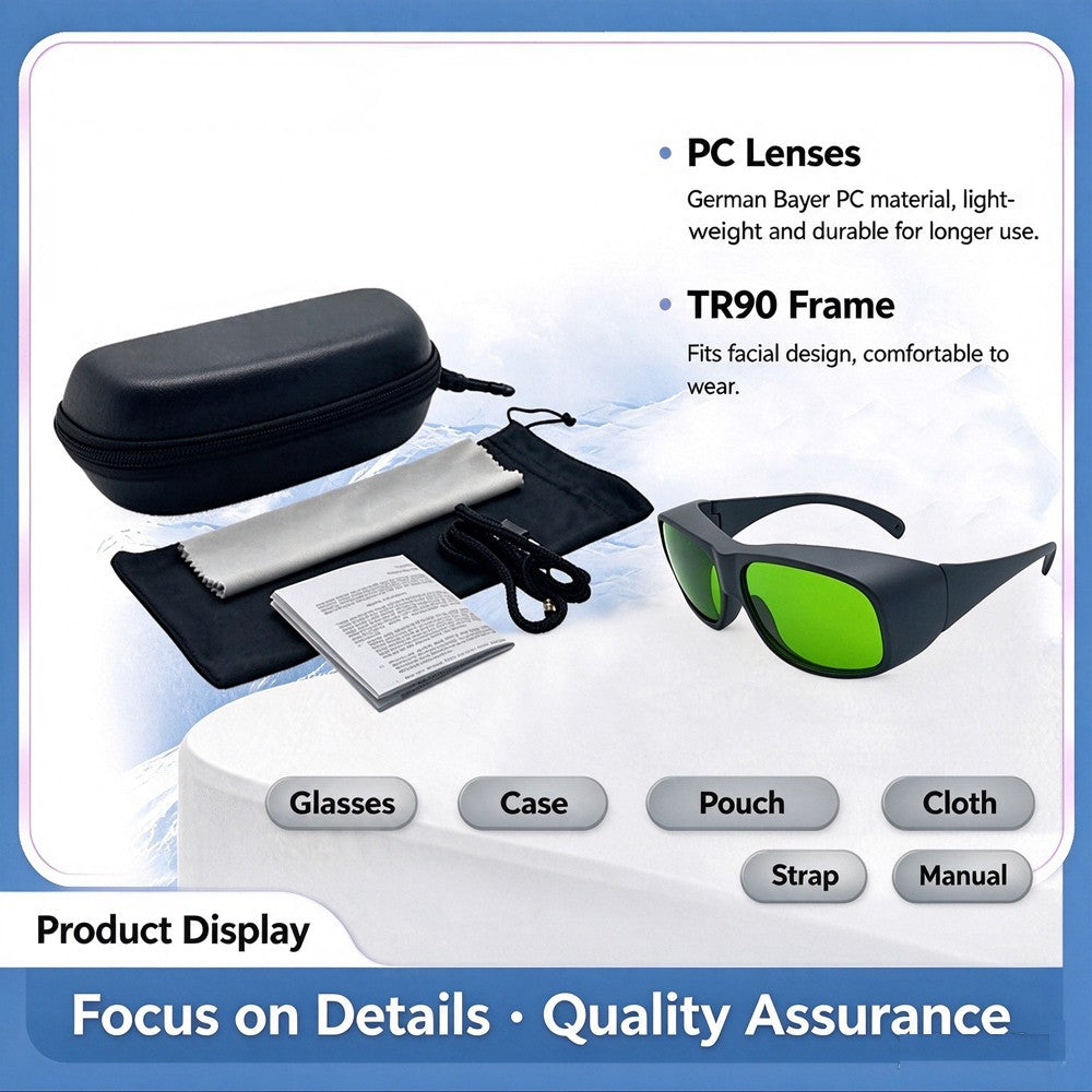 Dental Diode Laser Safety Goggles | 450nm 650nm 808nm 980nm 1064nm Laser Protective Glasses CE EN207