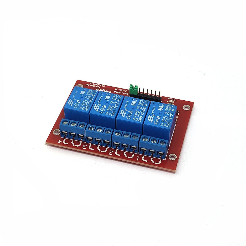 12V 4-Channel Relay Module for Arduino PIC AVR DSP ARM