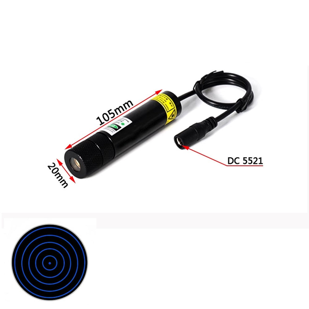 450nm 80mW 3V-5V Dot Line Cross Gypsophila Green Laser Module Woodworking Stone Cutting Equipment Positioning