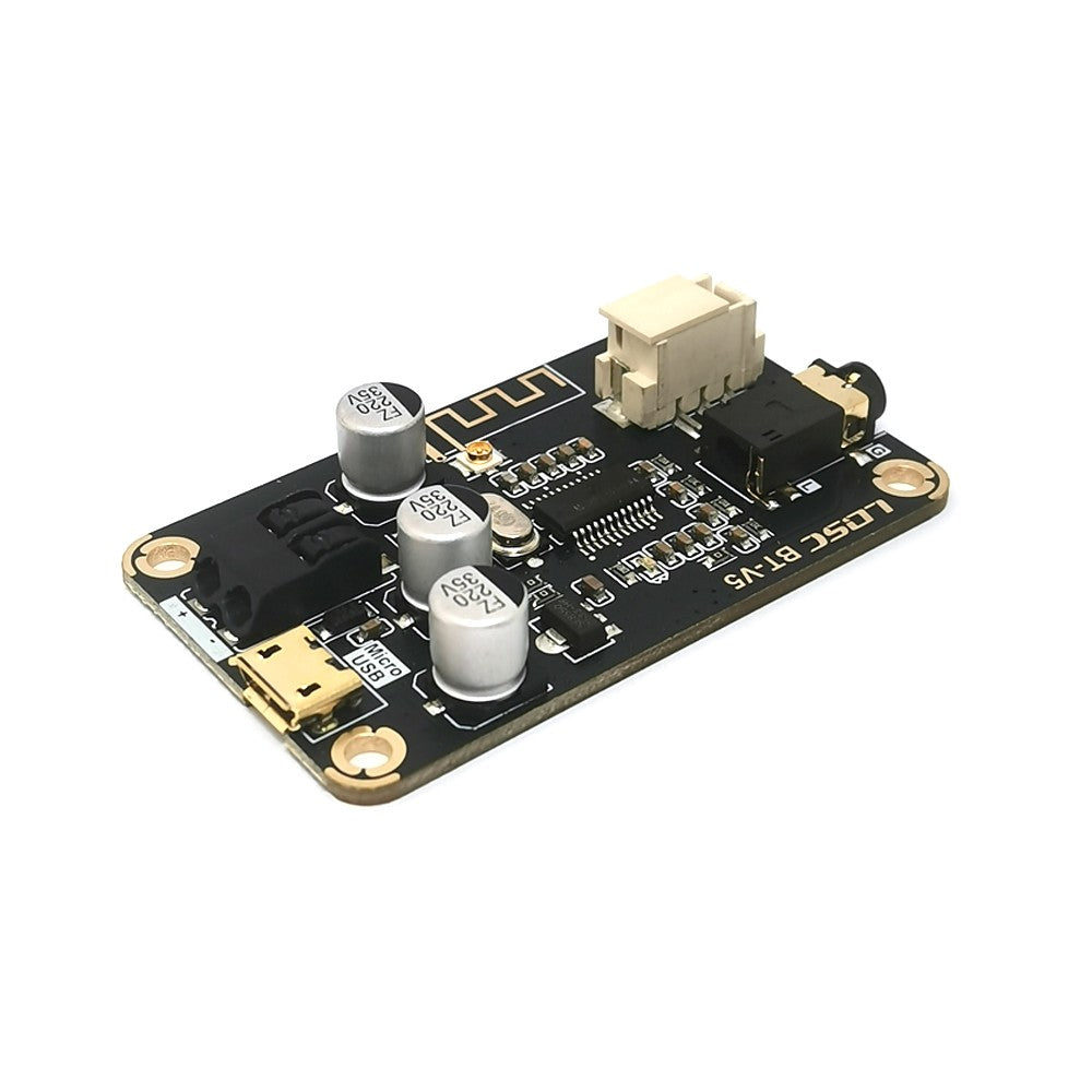 5V-35V Bluetooth 5.1 Audio Reception and Decoding Board 12V Wide Voltage USB Computer Sound Card Decoder