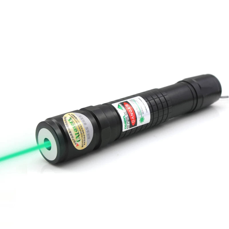 520nm 150mW Focusable Green Laser Pointer Black Color
