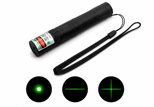 520nm Green Line & Cross Laser Pointer | Rechargeable Alignment & Positioning Tool