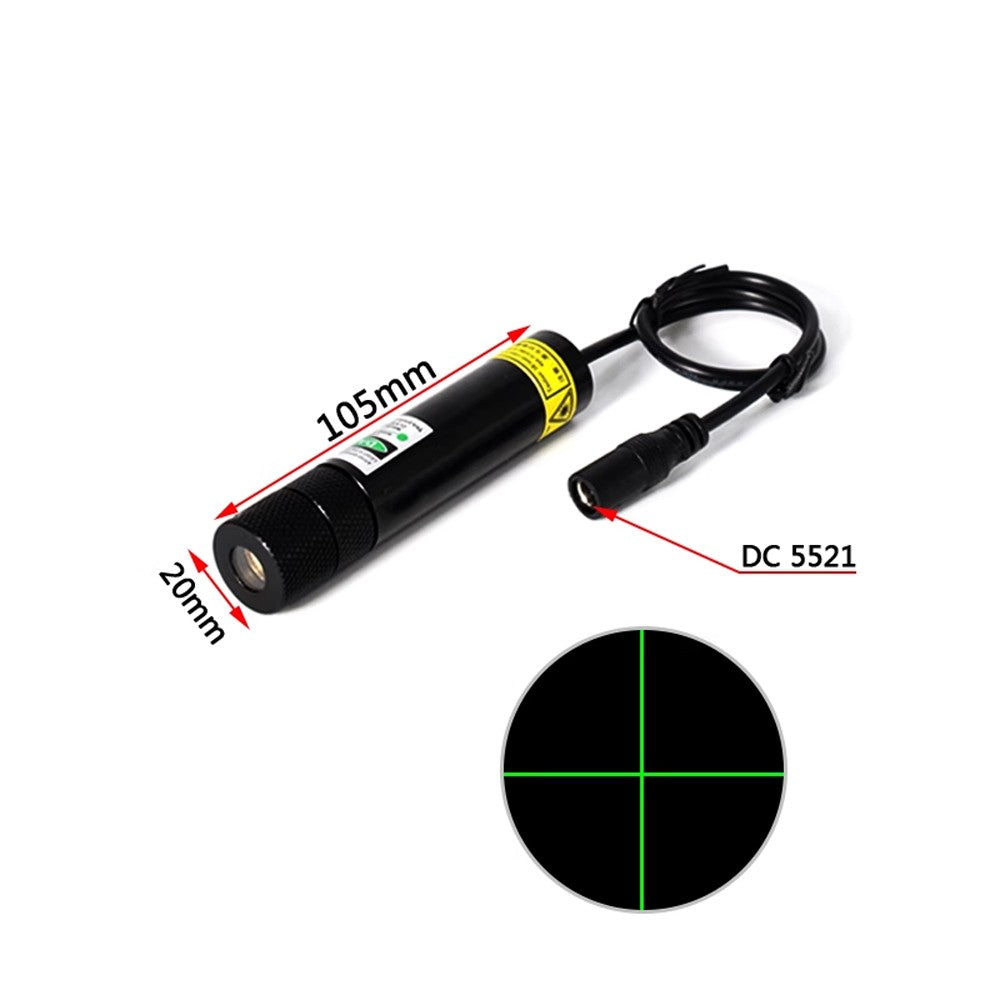 532nm 100mW 3V-5V Dot Line Cross Gypsophila Green Laser Module Woodworking Stone Cutting Equipment Positioning