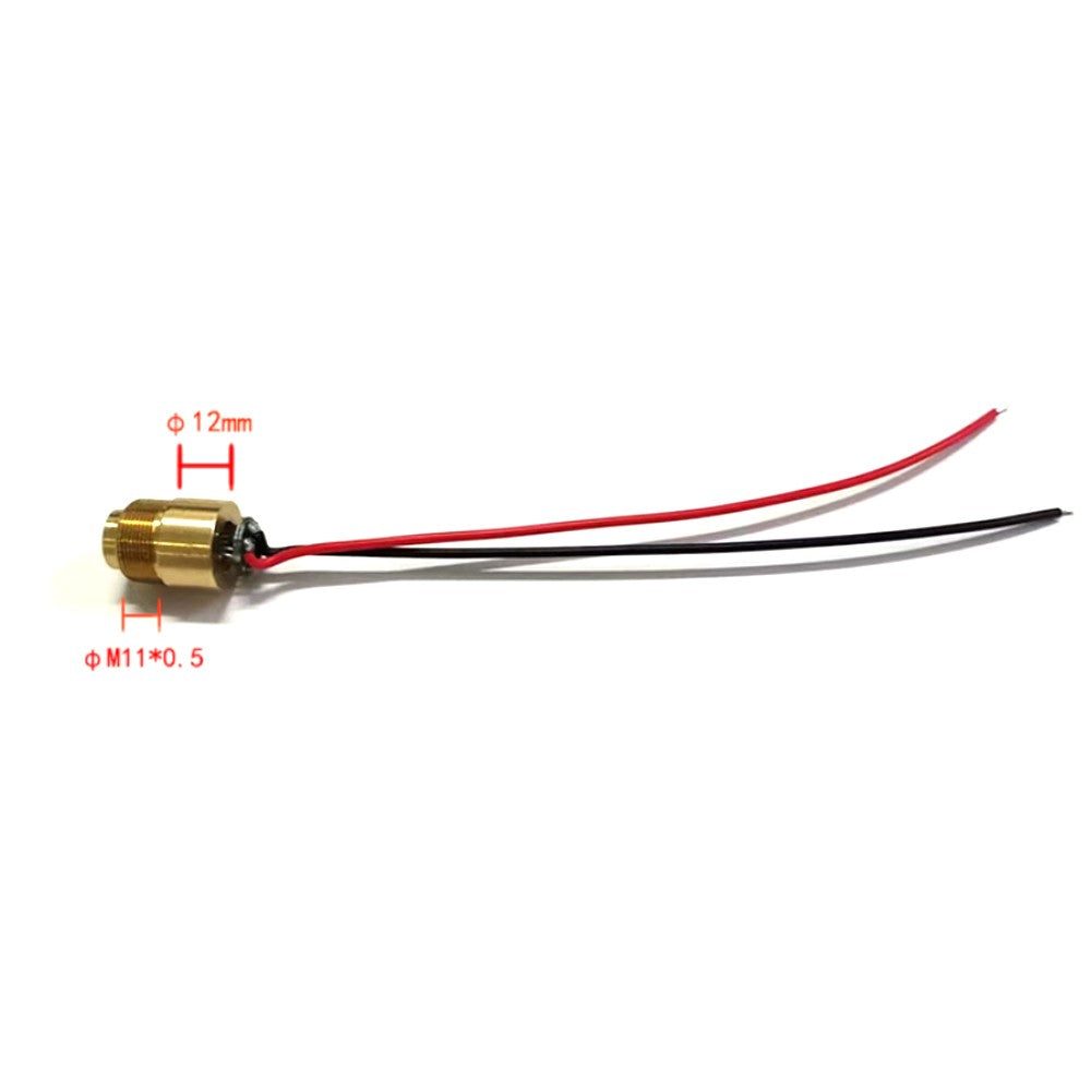 10mW 450nm 12mm M11*0.5mm Threaded Head Blue Dot Atmosphere Stage Laser Module