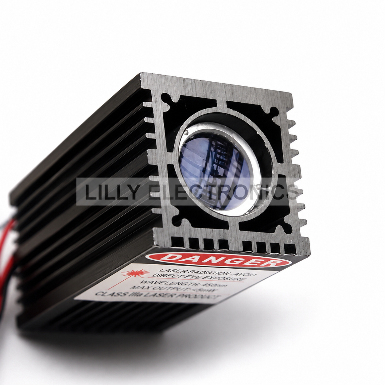 100mW 532nm Green Fat Beam Laser Module 12–15mm with TTL 0–20kHz, 12V DC