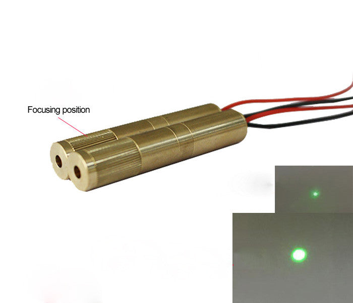 focus ring of 532nm 50mW Green Laser Module Adjustable Focus Dot Laser Diode 3V Industrial