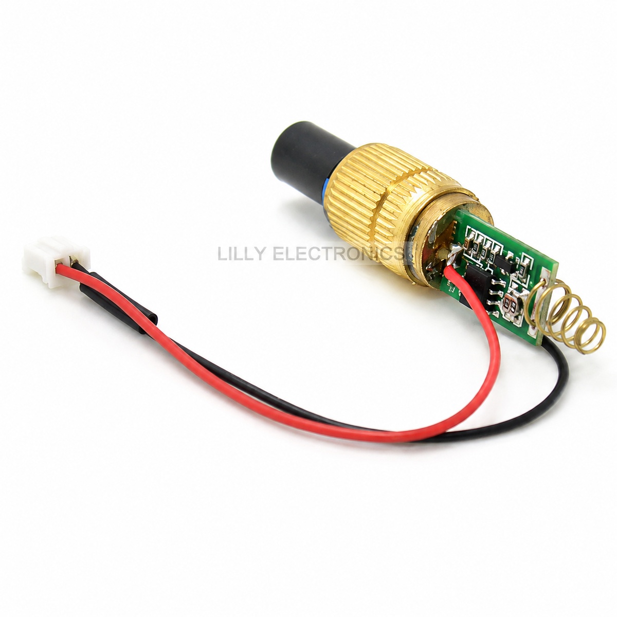 532nm 50mW Green Dot Laser Module 3V DC 13x48mm with Switch & Spring