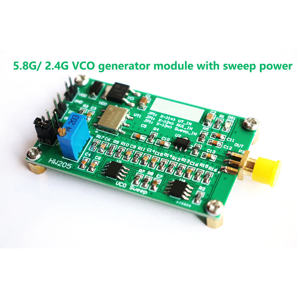 HW205 VCO Generator Module 2.4G & 5.8GHz Sweep Signal Source