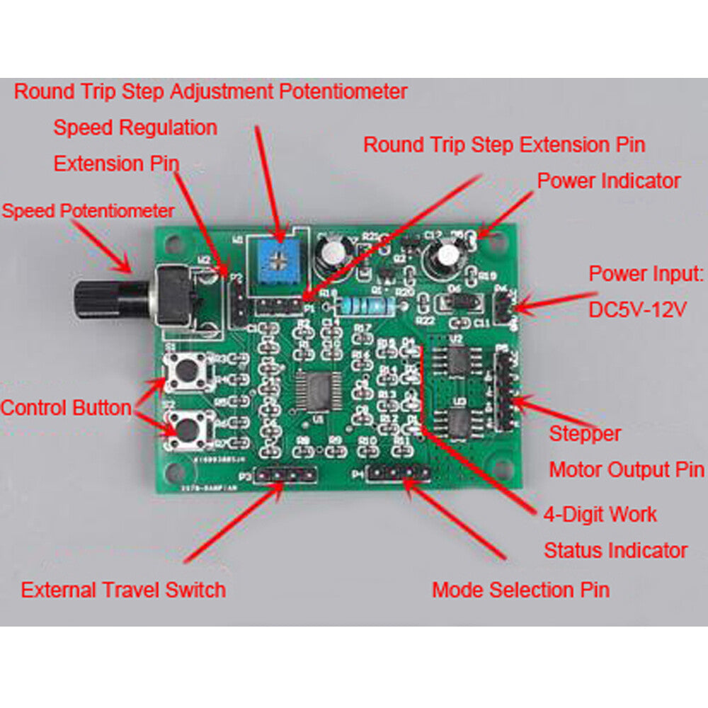 Micro Stepping Motor Driver Board Control Board 2-Phase 4-Wire 4-Phase 5-Wire