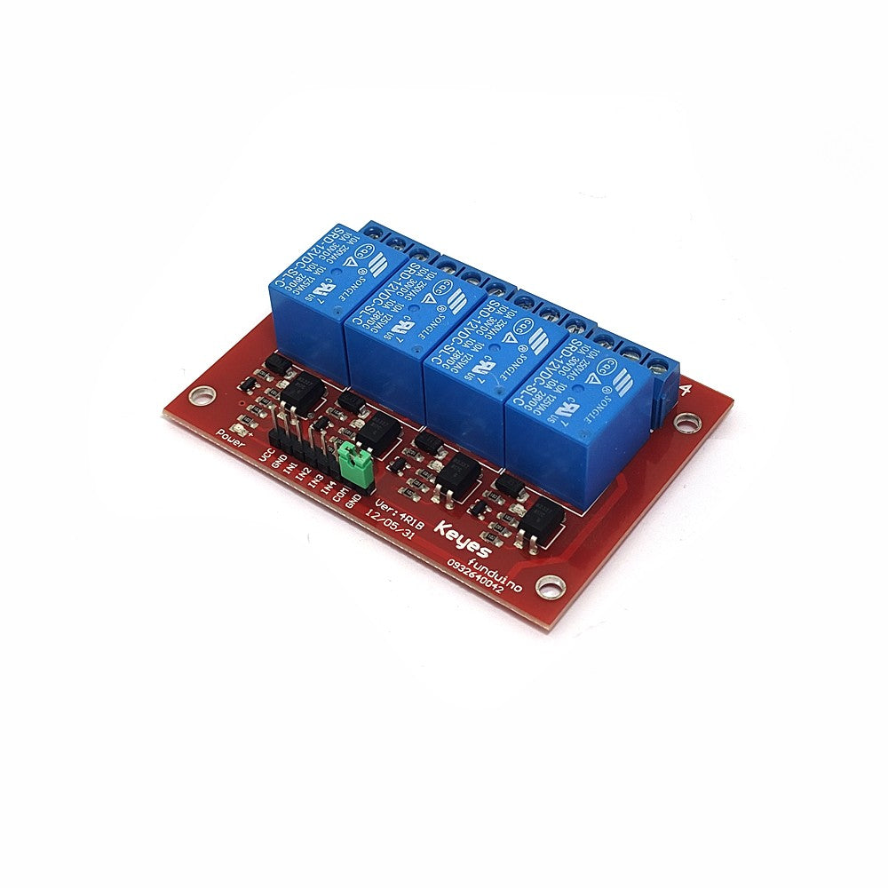 12V 4-Channel Relay Module for Arduino PIC AVR DSP ARM
