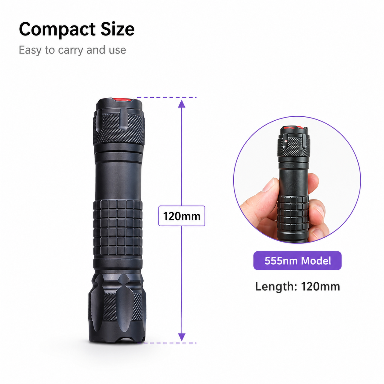 555nm Green Laser Pointer | Torch-Style Handheld Positioning & Alignment Tool