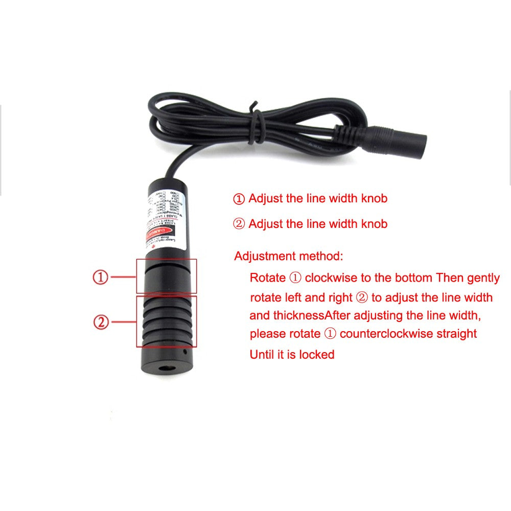 650nm 500mW Adjustable Red Light Laser Dot/Cross/Line Positioning Laser Module