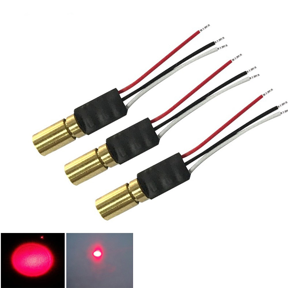 635nm 1-10mW Red Laser Diode TTL Modulation 50KHZ Plastic or Glass Lens Optional