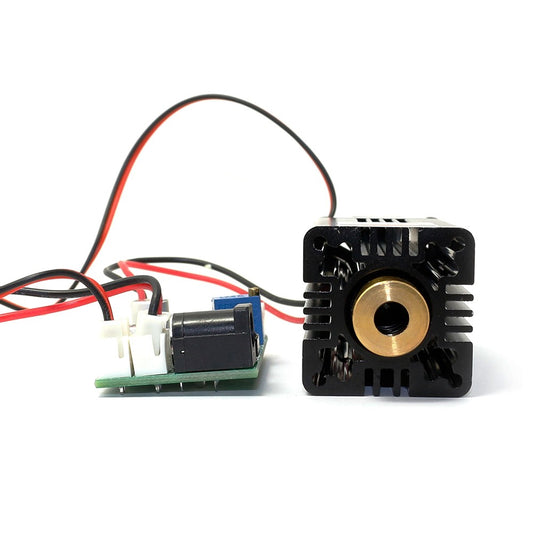 405nm 200mW Violet/Purple Laser Dot Module 12V+ TTL+ Fan Cooling- Working Long