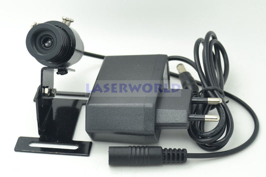 Infrared Laser 808nm 200mW Dot Module Focusable with EU-plug Adapter + Holder