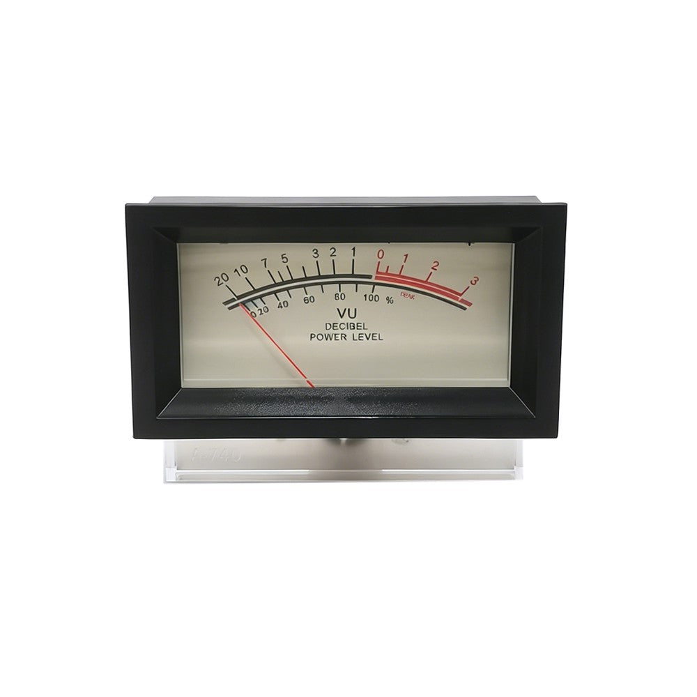 1pc SD-740 Panel VU Meter 510uA 650Ω 80x60mm 12V Amber Lamp with Black Frame
