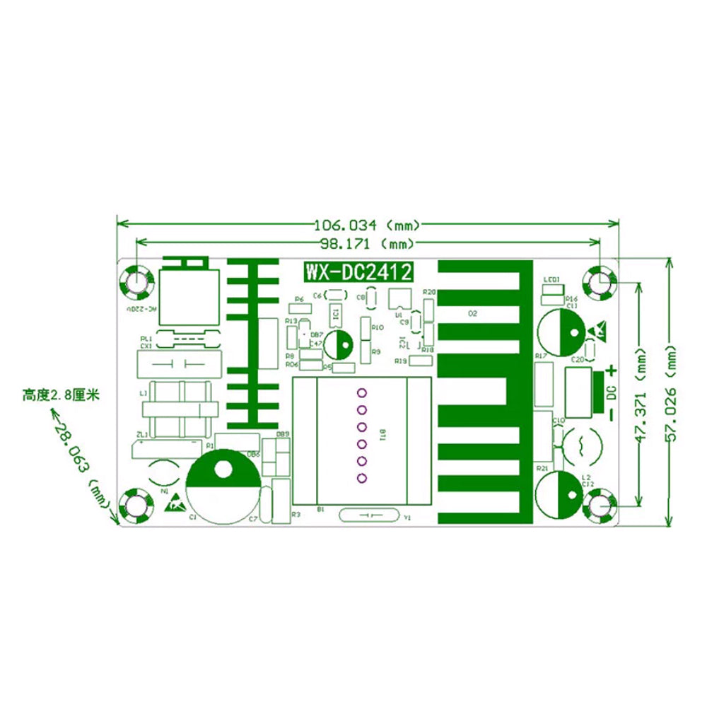 9V 6A 60W Isolated AC-DC Switching Power Module Bare Board AC to DC Embedded Switch Power Supply Board