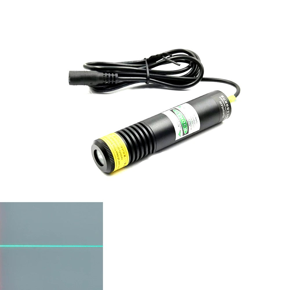 12V 515nm 30mW Green Light Line Laser Woodworking Stone Cutting Positioning Lamp
