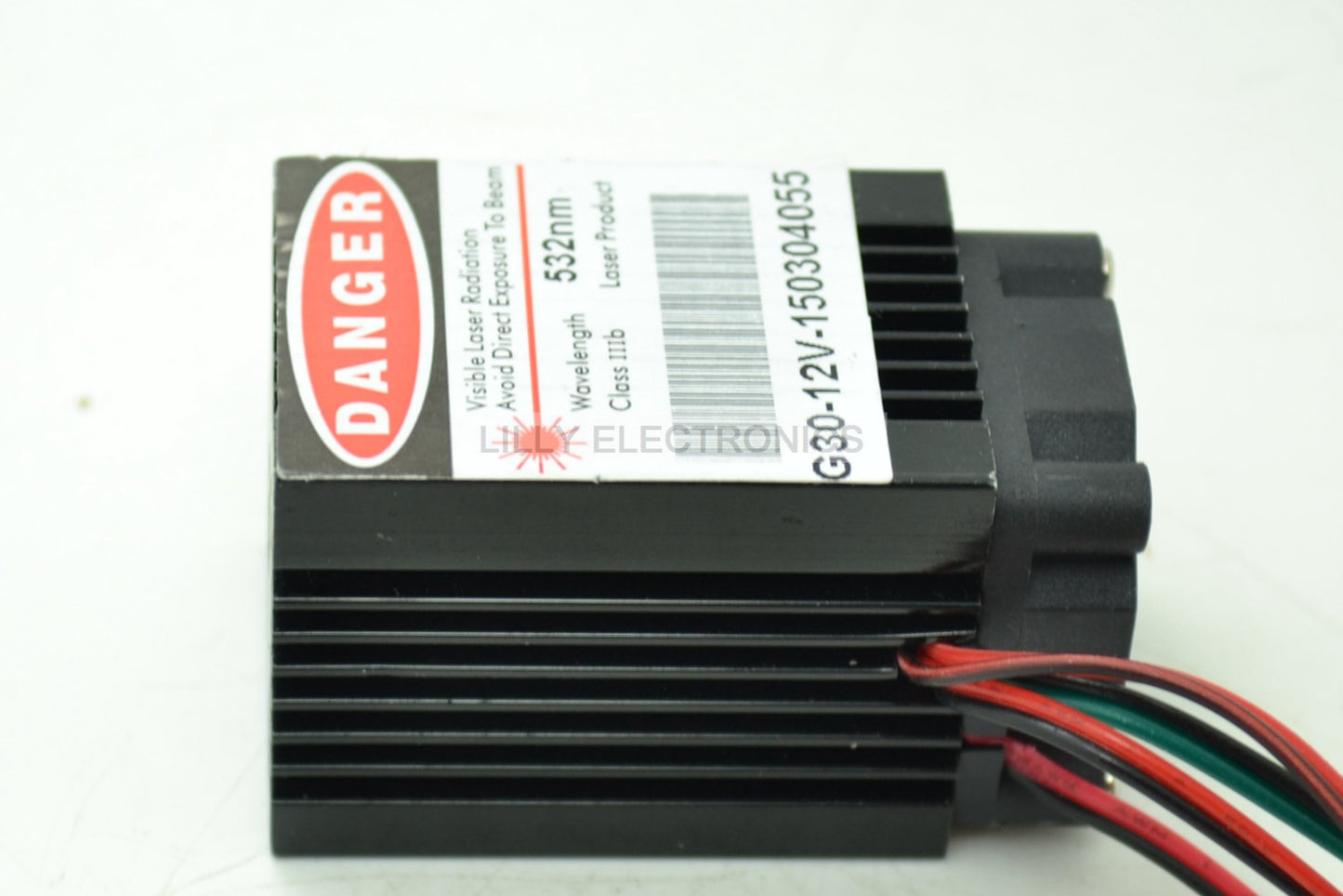 12V 532nm 50-70mw Green Laser Dot Diode Module with FAN TTL Working Long DIY