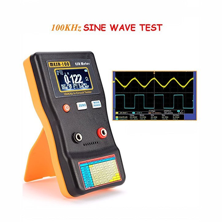 Smart Digital Display Range Tester Electrolytic Capacitance ESR Resistance Meter