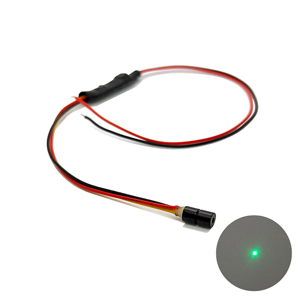 520nm 0.5mW 1mW 5mW 10mW Φ4X8mm 9V-25V Green Dot Laser Module Laser Positioning Lamp