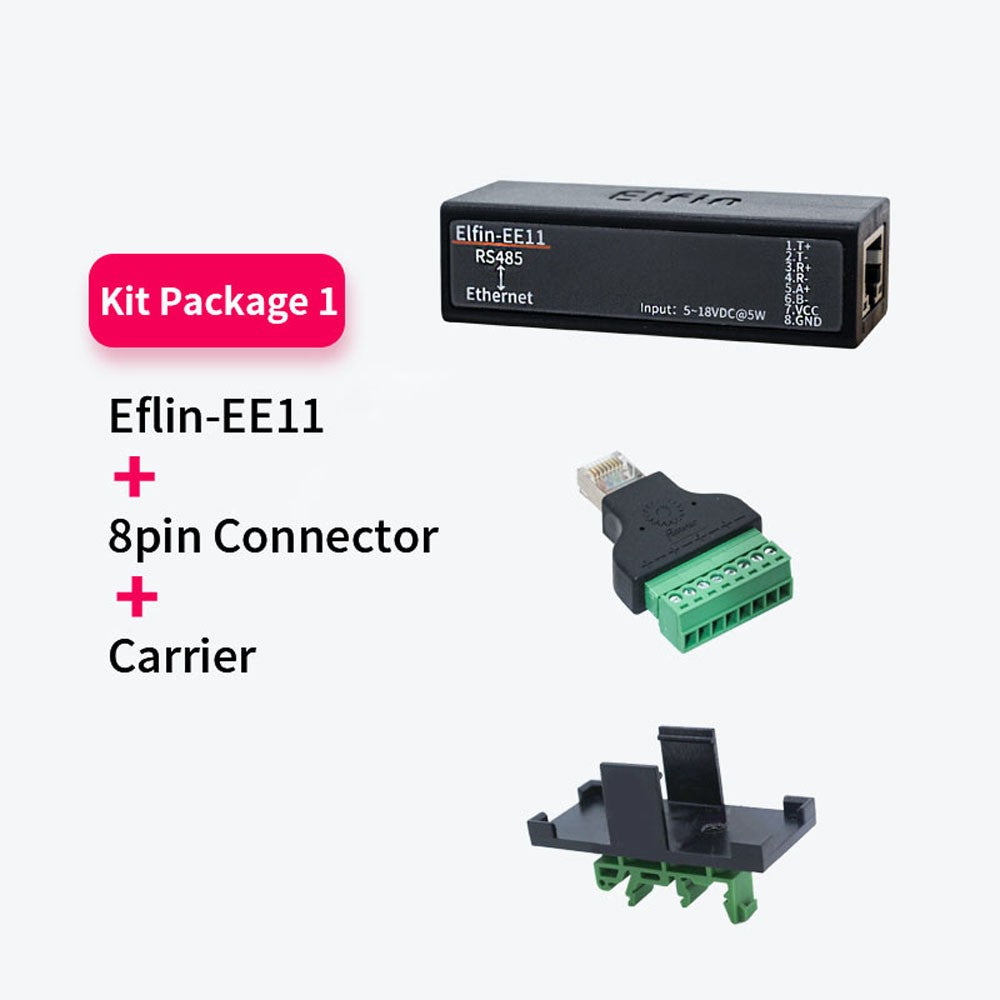 Elfin-EE11 RS485 To Ethernet Modbus DTU SMS Communication Interface Module