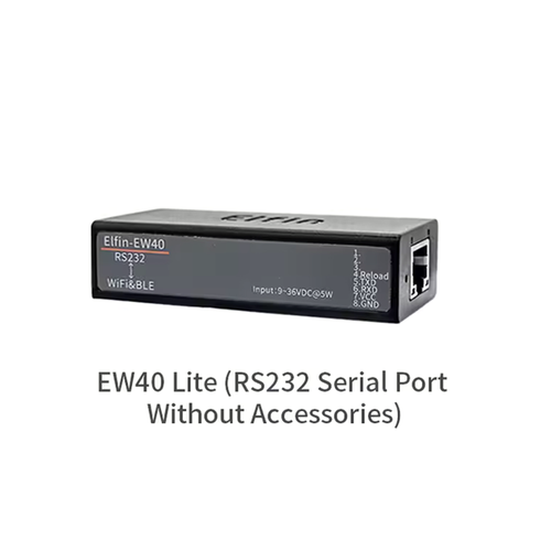Elfin-EW40 EW41 EW42 Serial Server | RS232/RS485/TTL to Wi-Fi & BLE DTU with Internal Antenna