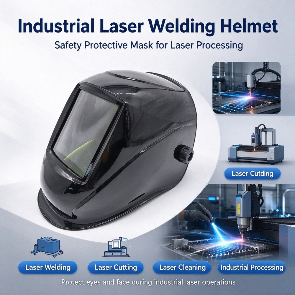 1003# Laser Welding Helmet, 950‑1100nm 1064nm OD8+ DIN4 CE LB7+IR LB8 Safety Protective Mask for Welding Cutting Cleaning