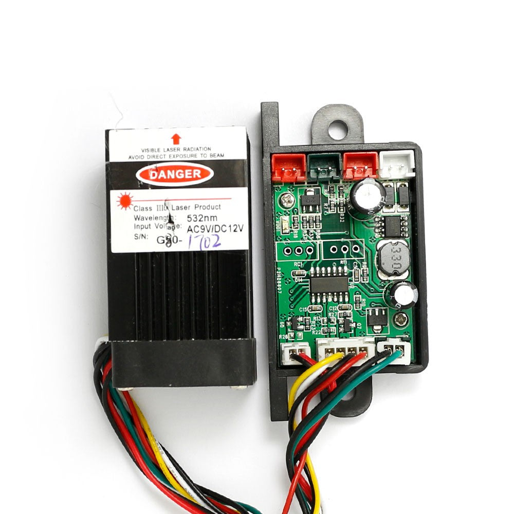 Fat Beam 532nm 60mW Dot Green Laser Diode Module Lights with TTL 12V