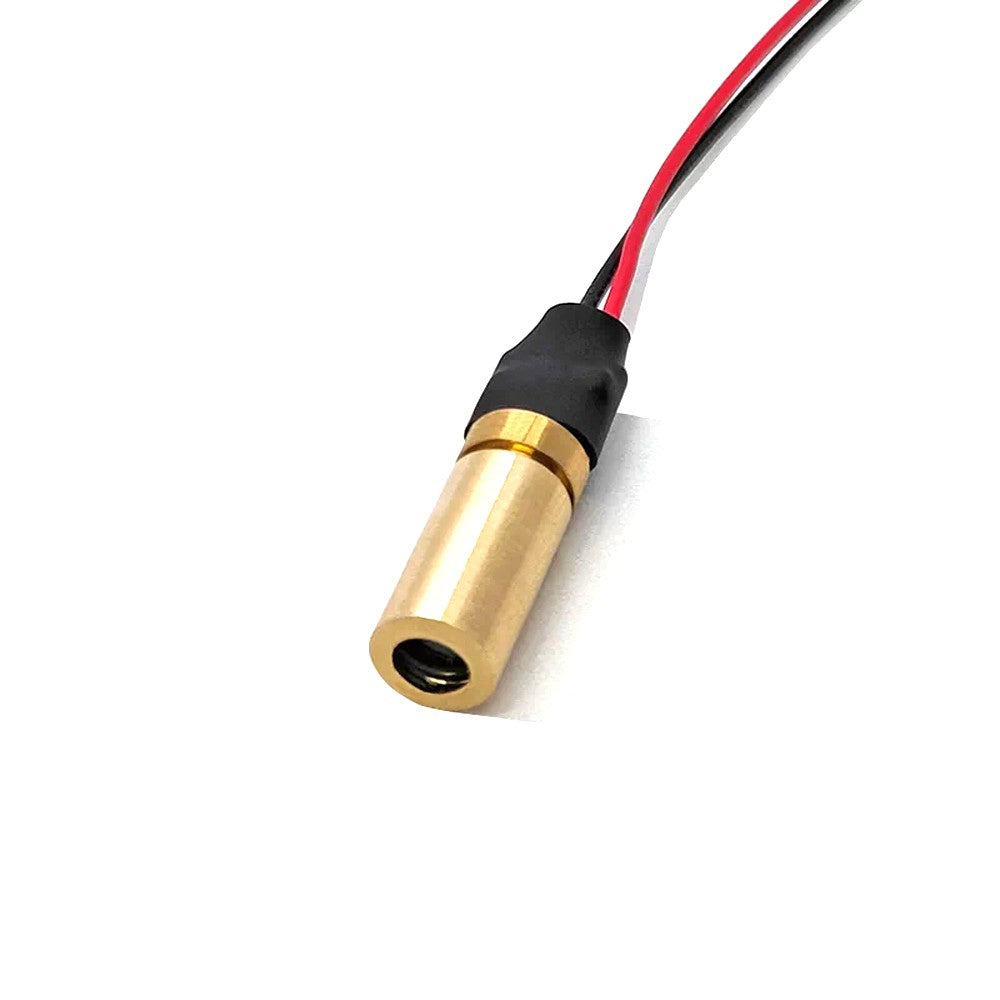 Φ6×14mm 520nm Small‑Sized Dot Green Laser Module with Glass Lens, 0.5mW 1mW 5mW 10mW Optional Power