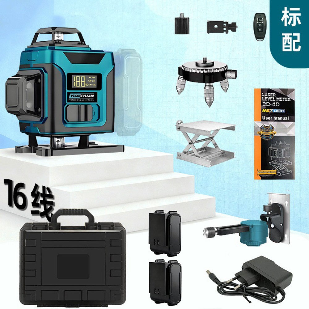 515nm High‑Precision Green Laser Level with Digital Display | Universal Level Tool for Indoor & Outdoor