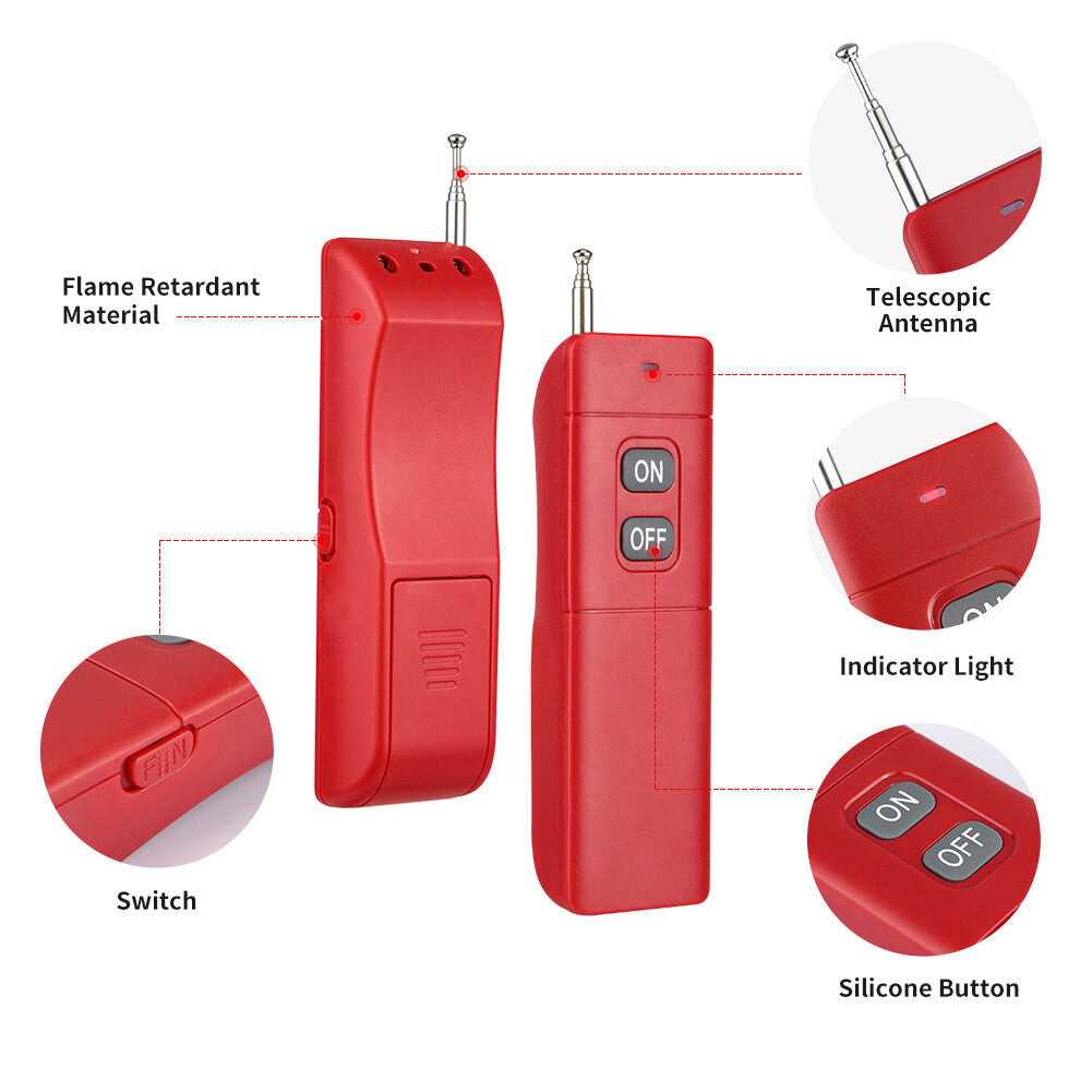 Wireless RF Fire Alarm Panel Wireless Audible and Visual Alarm Security System
