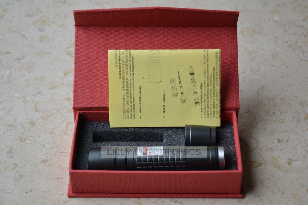635nm 638nm Red Laser Pointer Torch 300mW – Adjustable Focus High Visibility Red Beam Class IIIB