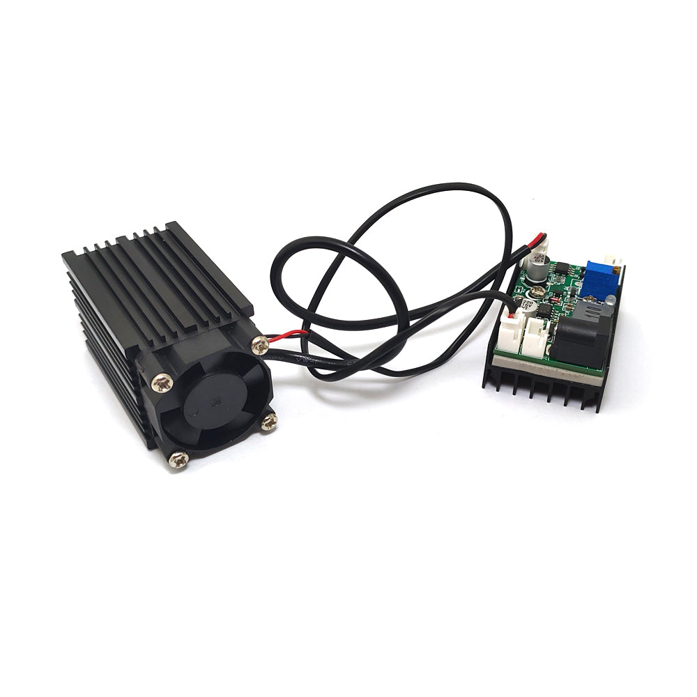 Focusable 450nm 2W 2000mw Blue Laser Module W/Driver+TTL 12V Wood Carving