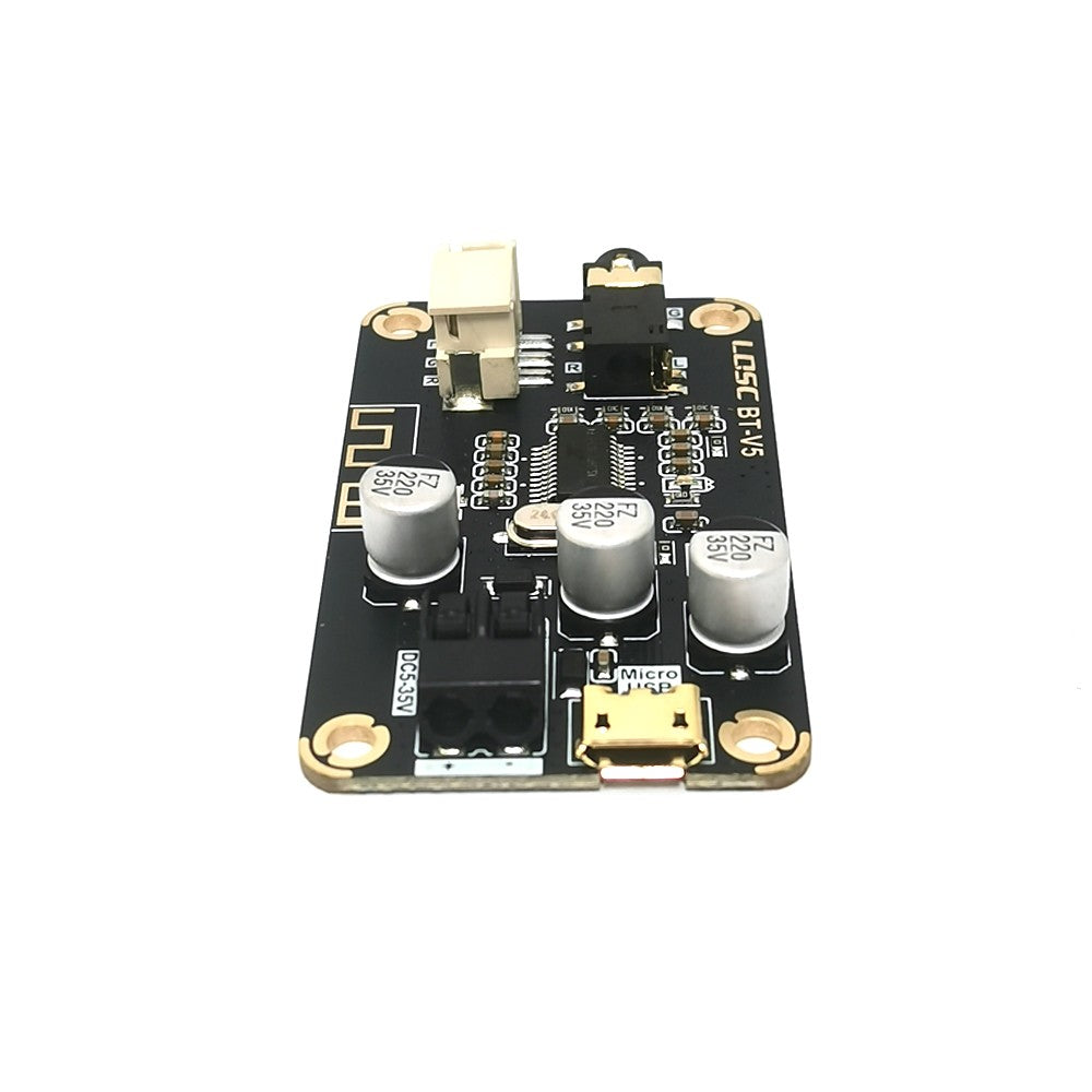 5V-35V Bluetooth 5.1 Audio Reception and Decoding Board 12V Wide Voltage USB Computer Sound Card Decoder