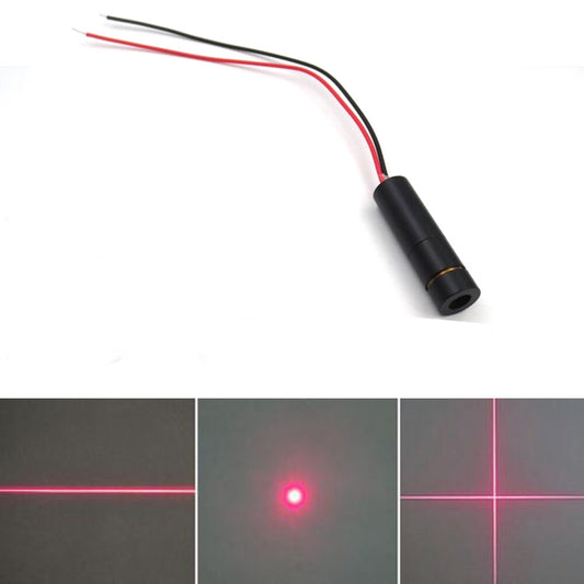 650nm 5mW 12x40mm 12V 24V Adjustable Red Dot Line Cross Laser Locator Module