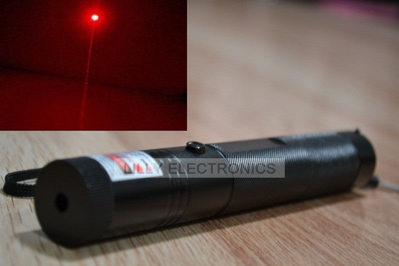 650nm Red Laser Pointer 301 Type – 100mW / 200mW Focusable with Key Lock | Lilly Electronics