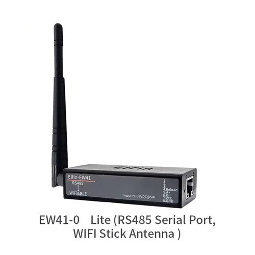 Elfin-EW40-0 EW41-0 EW42-0 Serial Server | RS232/RS485/TTL to Wi-Fi & BLE DTU with External Antenna